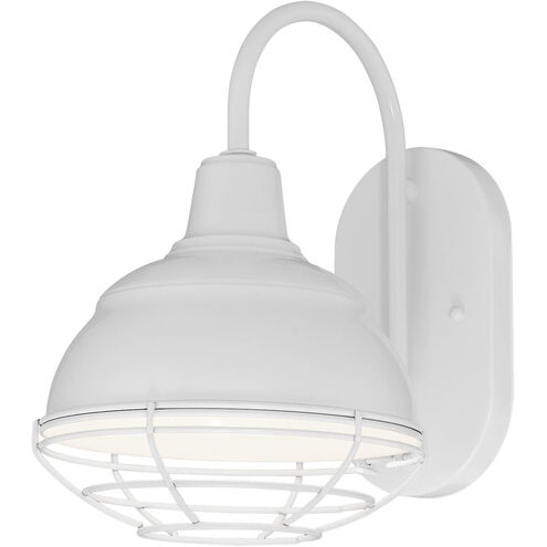 R Series 1 Light 11.75 inch White Outdoor Wall Bracket